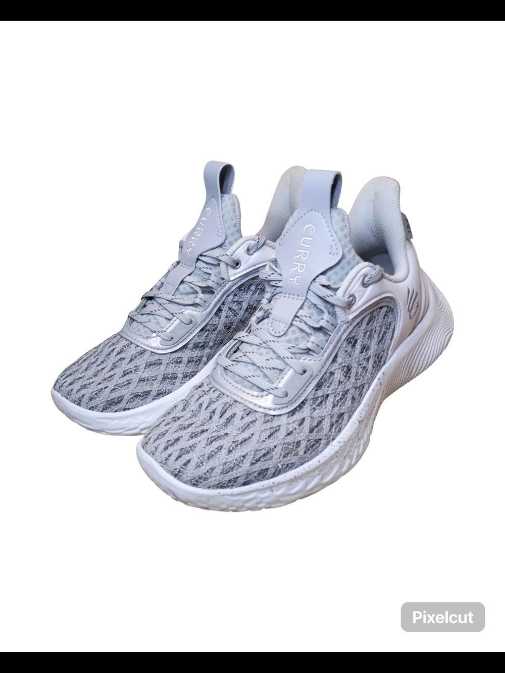 Under Armour Curry Flow Women’s Running Shoes | Light Gray/White| Size W-8/M-6.5 - Picture 2 of 9